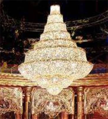 21/25- Lampadario stile Impero della vetreria artistica Antica Murrina Veneziana a 9 piani
