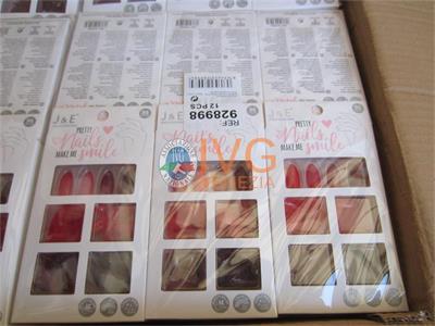 7/25- lotto copicuo di 309.744 scatole di unghie ed accessori per nail art